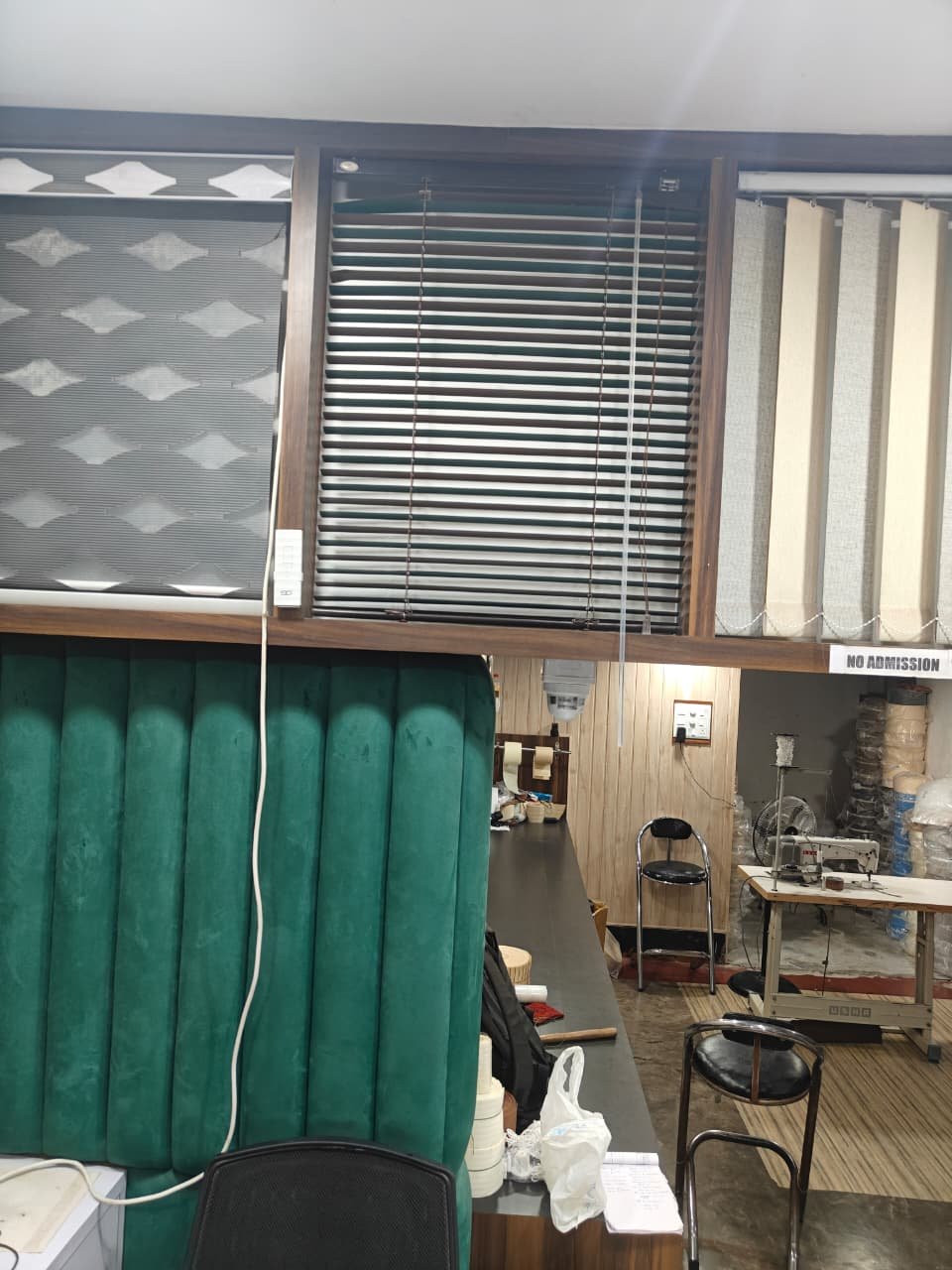 Roller blind installation
